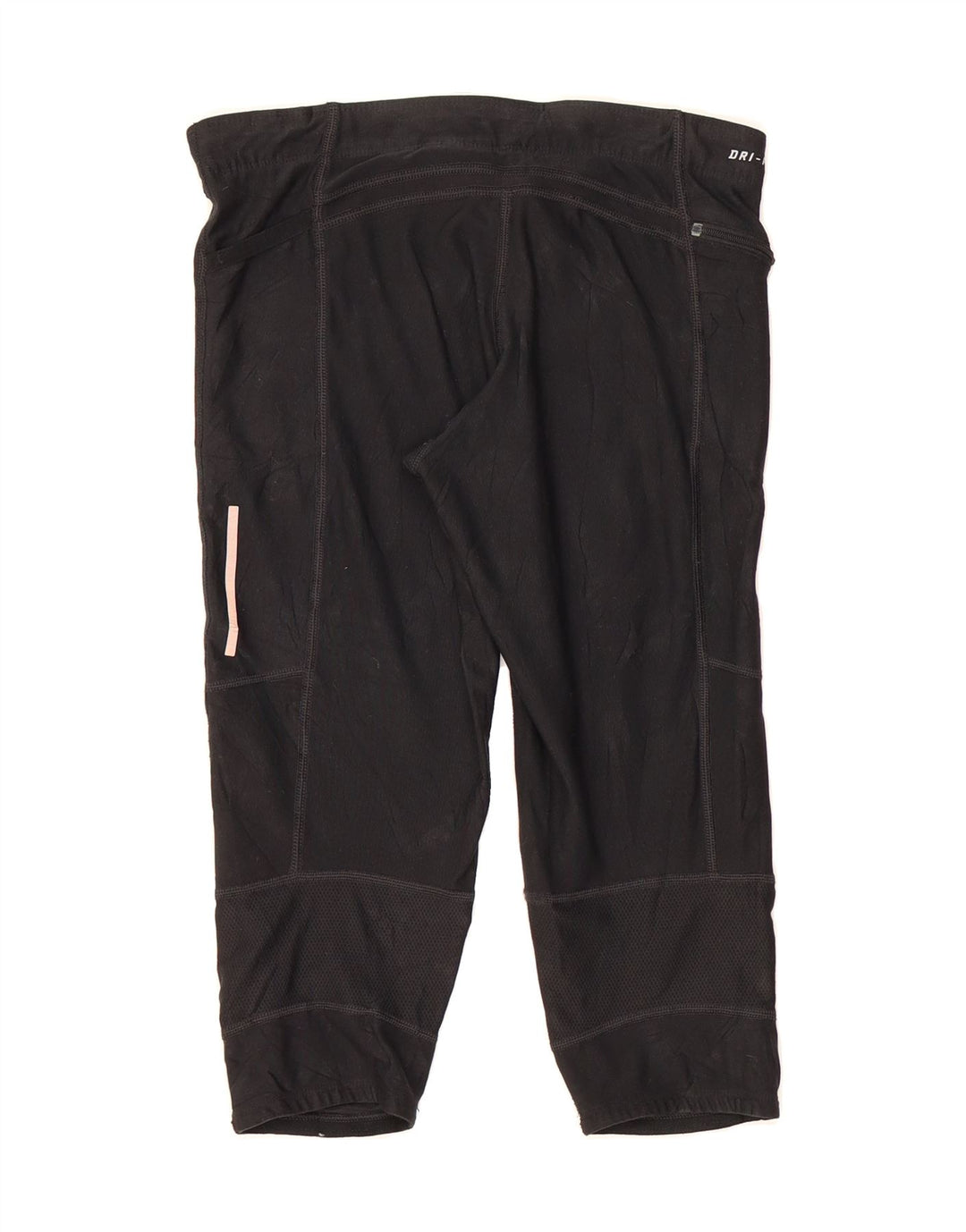 NIKE Womens Dri Fit Capri Tracksuit Trousers UK 8 Small Black Polyester Vintage Nike and Second-Hand Nike from Messina Hembry 