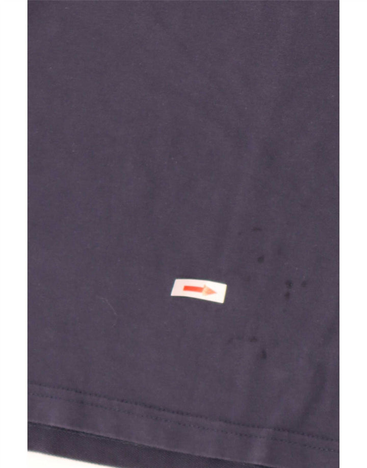 Ellesse Hombre Regular Fit Graphic Top Manga Larga Algodón Azul Marino Medio