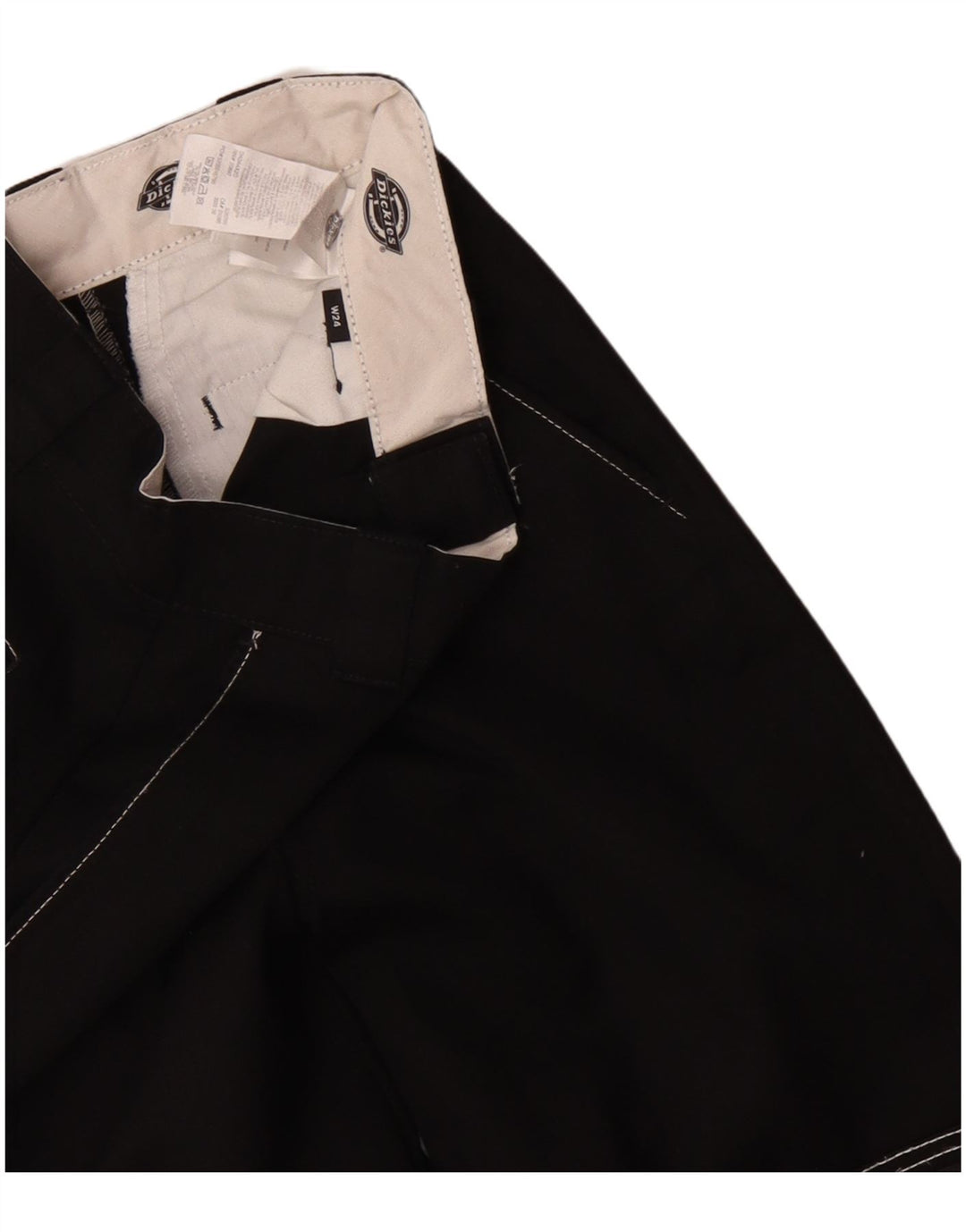 Dickies Pantalón cargo recto para hombre W24 Poliéster negro