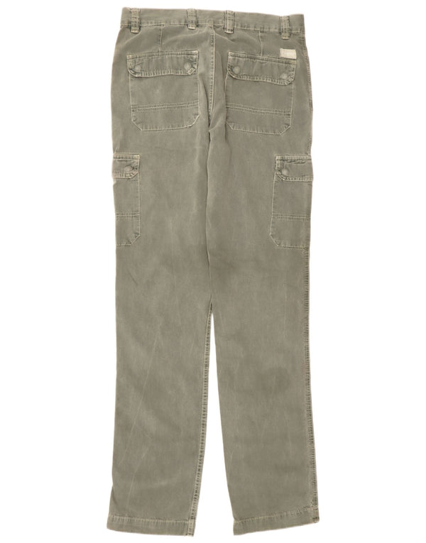 Carrera Pantalones cargo delgados para hombre IT 46 Small W31 L35 Algodón verde