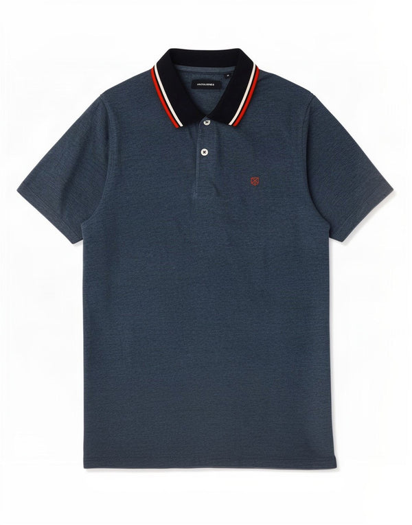 Polo Jack & Jones Hombre Algodón Azul Medio