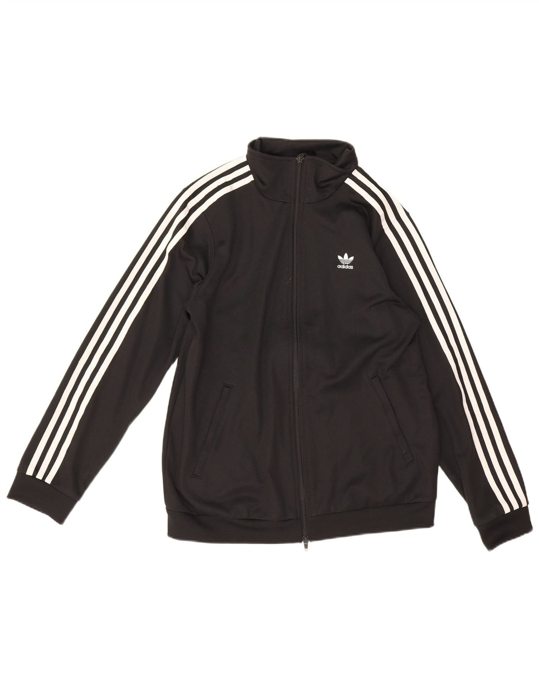 Adidas - Chaqueta de chándal para mujer, talla 12, algodón negro mediano