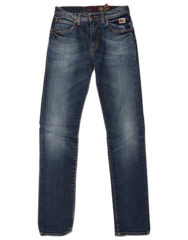 Roy Rogers Womens Slim Jeans UK 12 Medium W26 L30 Blue Cotton