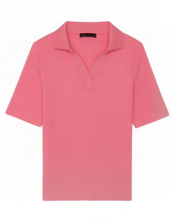 Marks & Spencer Polo para mujer UK 40 Poliéster rosa medio