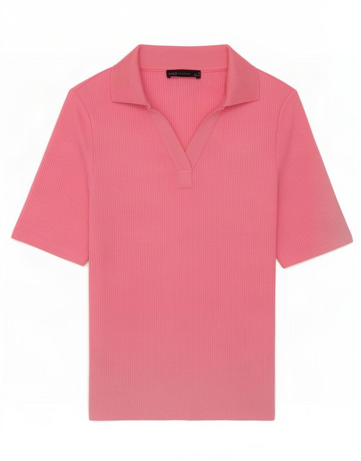 Marks & Spencer Polo para mujer UK 40 Poliéster rosa medio