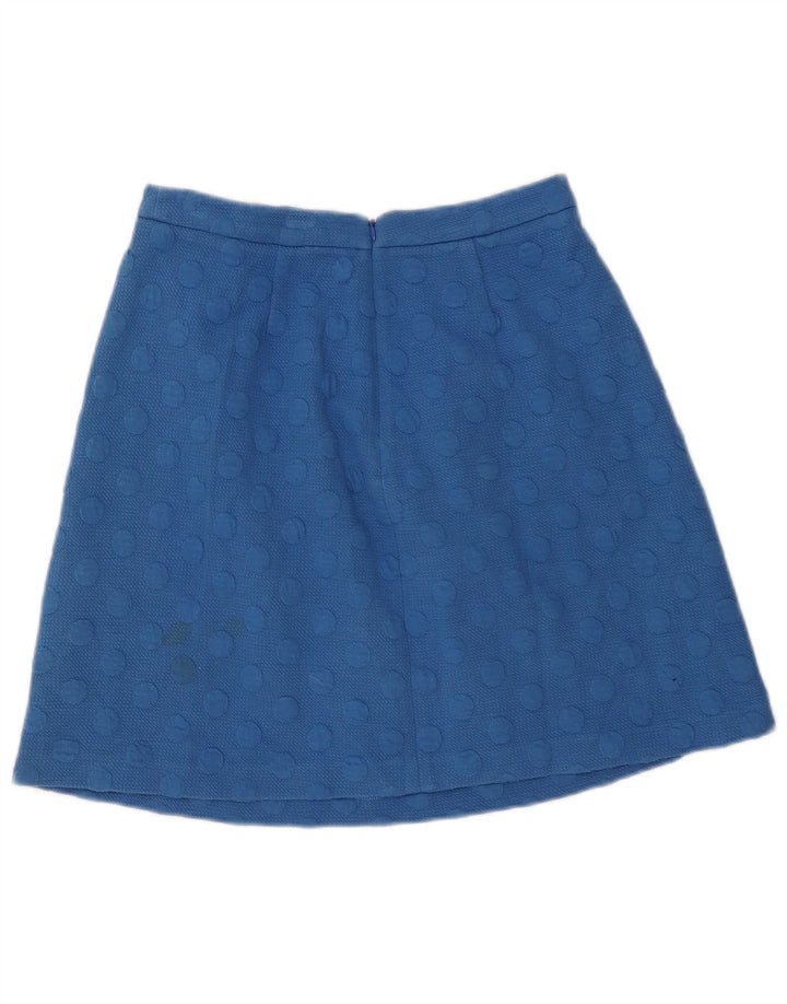Boden Falda acampanada para mujer UK 10 Small W28 Poliéster de lunares azules