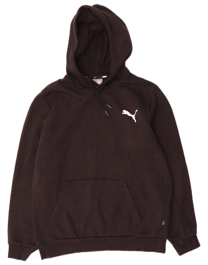 Puma Hombre Sudadera Con Capucha Jumper Medium Negro Algodón