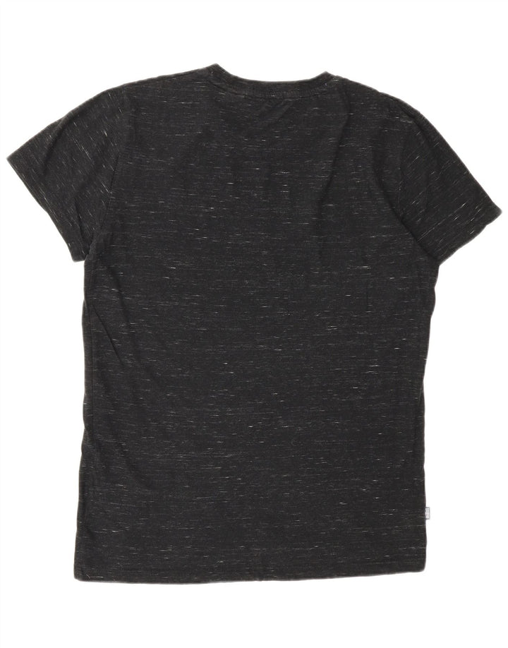 SUPERDRY Camiseta para hombre Top Small de algodón moteado gris