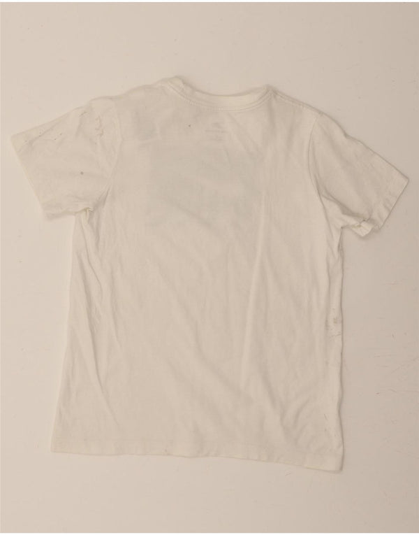 NIKE Womens Graphic T-Shirt Top UK 14 Large White Cotton