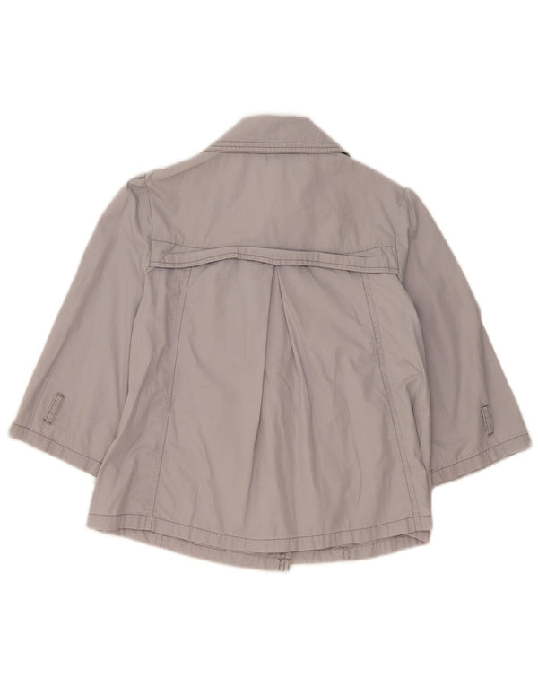 Marks & Spencer Chaqueta cruzada de manga 3/4 para mujer UK 8 Small Grey