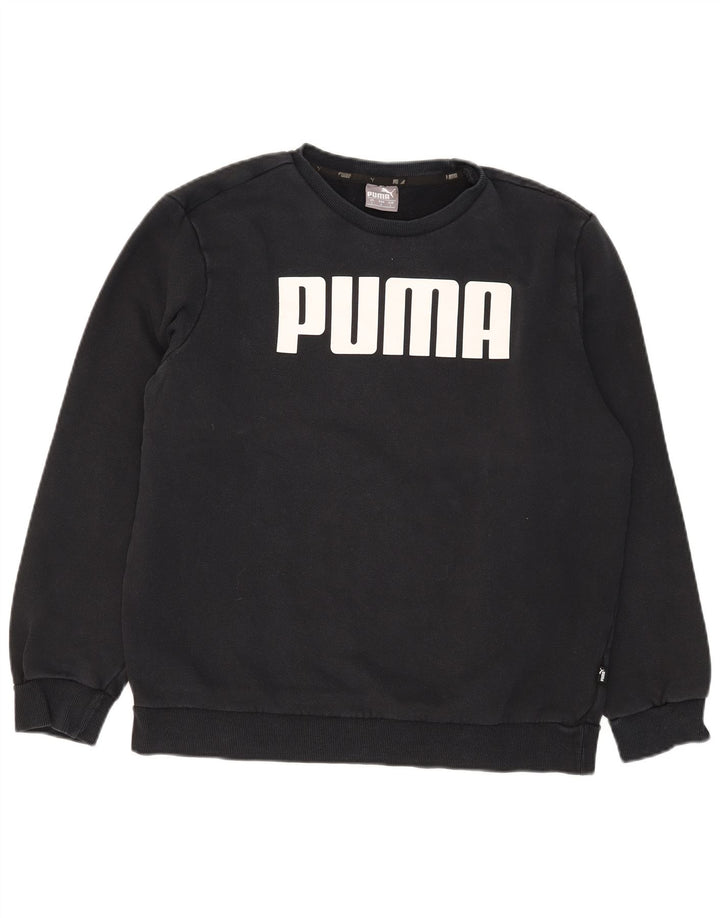 Puma Sudadera Gráfica para Hombre Jersey Grande De Algodón Negro