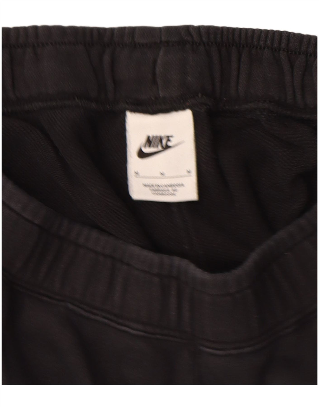 Nike Pantalones cortos deportivos con gráficos para hombre, algodón negro mediano