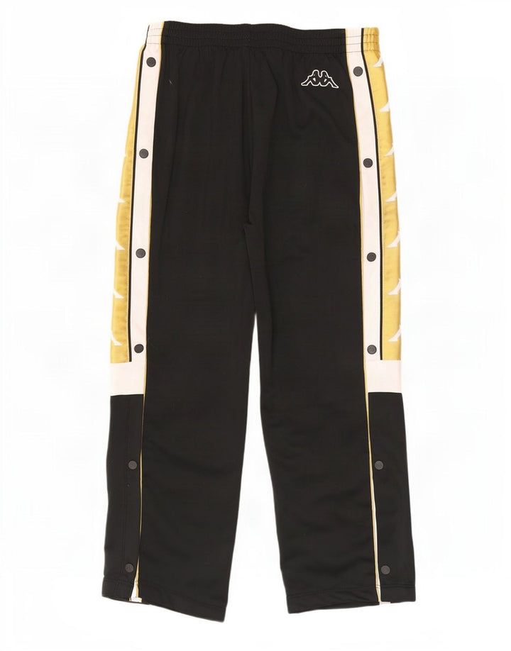 Kappa Hombre Pantalones De Chándal Cortos Con Gráfico Pequeño Negro Colorblock