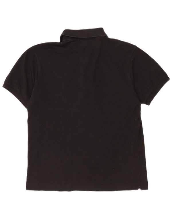 Polo Lacoste para hombre talla 4 mediano algodón negro