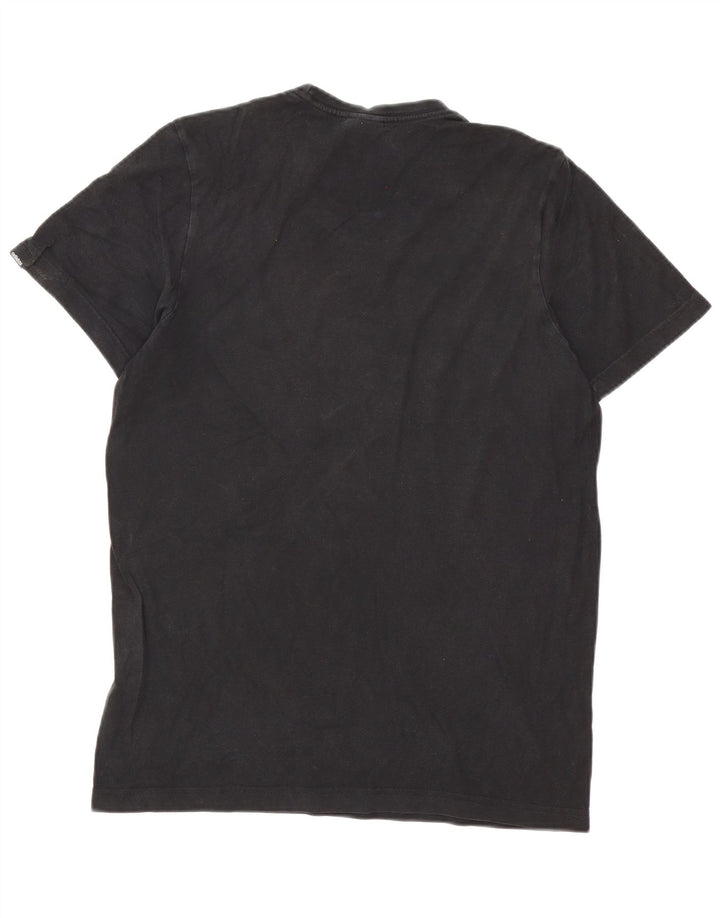 Adidas - Camiseta gráfica para hombre, talla pequeña, color negro