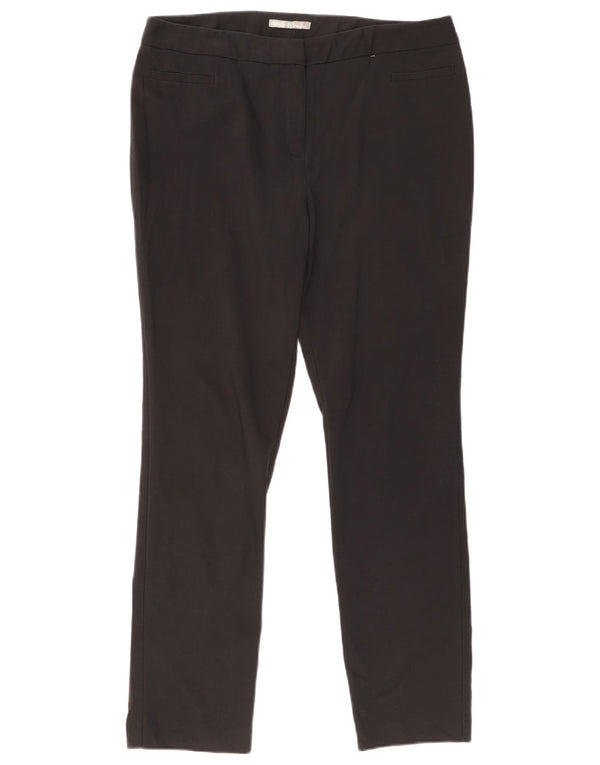 Marks & Spencer Pantalones informales ajustados para mujer UK 40 Large W36 L31 Negro