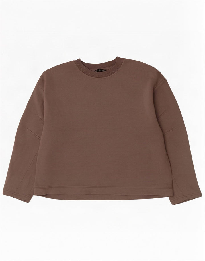 Zara Mujer Sudadera Jumper UK 44 Algodón Gris Medio