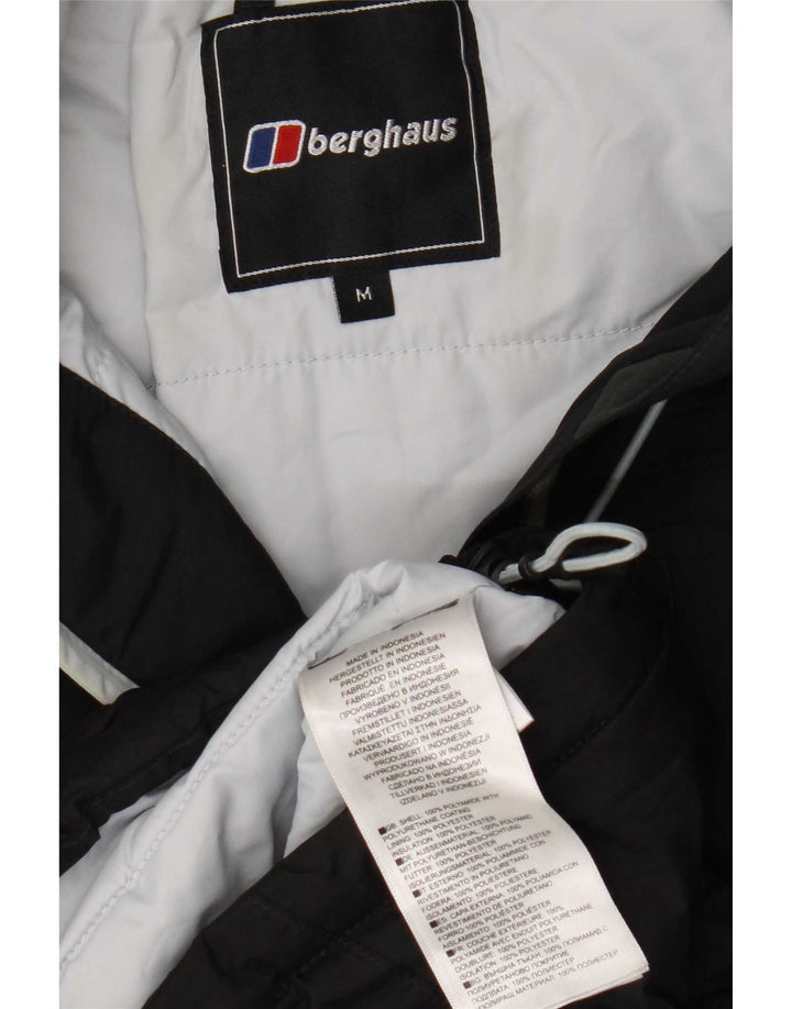 Berghaus Chaqueta cortavientos con capucha para hombre UK 38 Medium Black Polyamide