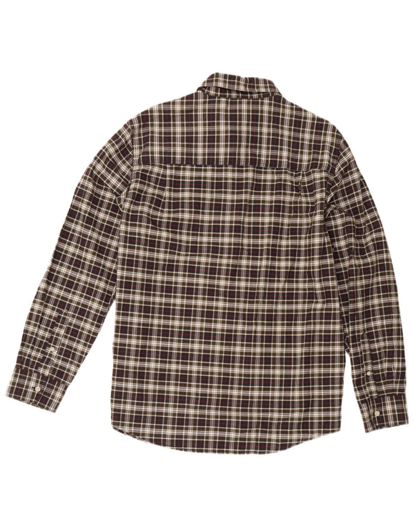 Chaps Camisa ajustada para hombre de algodón a cuadros multicolor mediano