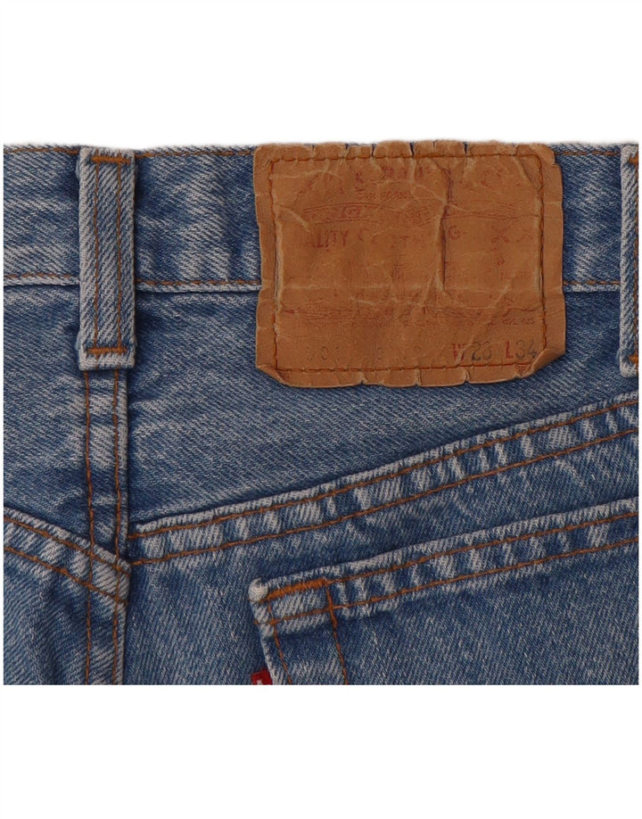 Levi's Mujer 501 Shorts Vaqueros W28 Azul Medio