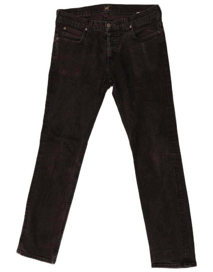 Vaqueros Lee Powell Slim para Mujer W32 L32 Algodón Negro