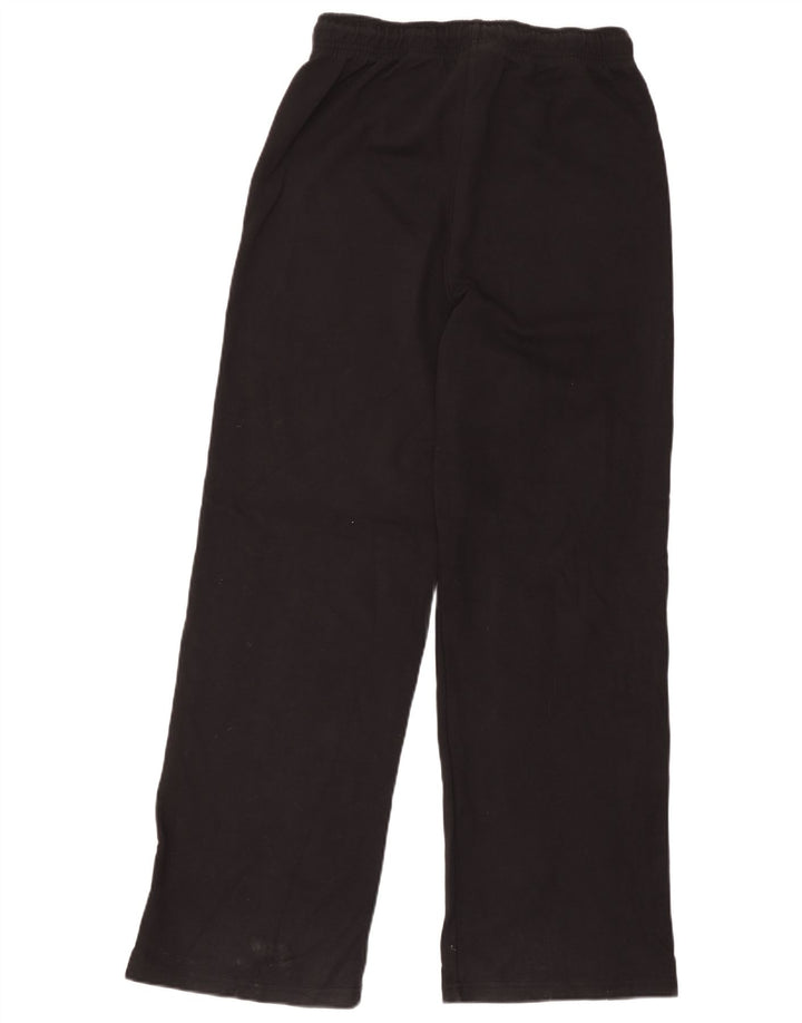 Zara Mujer Pantalones De Chándal UK 42 Mediano Negro Algodón