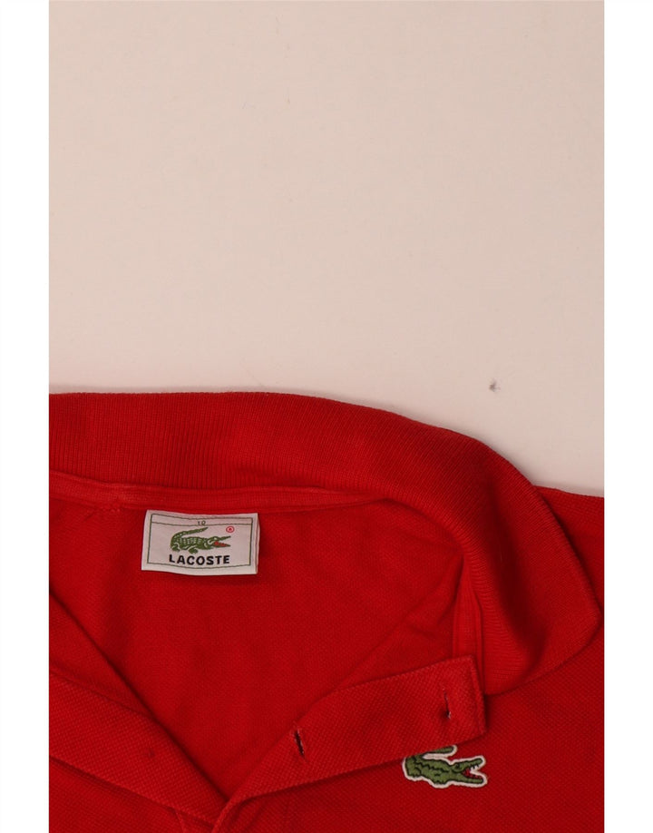 Polo Lacoste Niño 9-10 Años Rojo Algodón