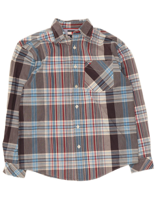 Tommy Hilfiger Camisa para niño 11-12 años Mediana Algodón a Cuadros Multicolor