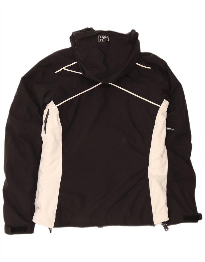 Helly Hansen Chaqueta impermeable gráfica para mujer UK 10 Small Black Colourblock