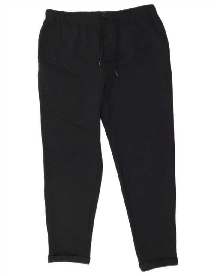 Zara Hombre Pantalón Chándal Crop Medio Azul Marino Poliéster