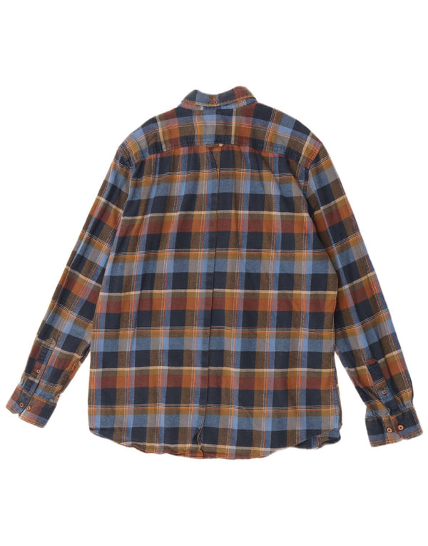 Ben Sherman Camisa de franela para hombre XL Algodón a cuadros multicolor