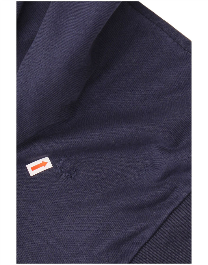 THE NORTH FACE Hombre Sudadera Jumper Medium Azul Marino Colorblock Algodón