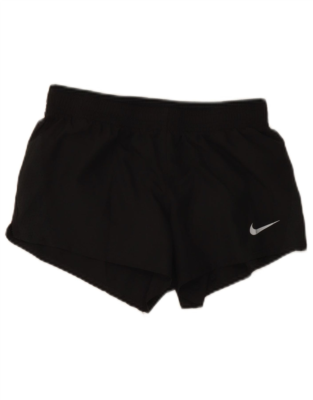 Nike Pantalones cortos deportivos Dri Fit para mujer UK 8 Small Poliéster negro