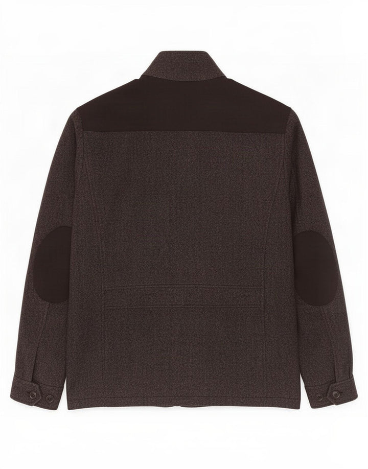 Tommy Hilfiger Abrigo cortavientos para hombre UK 40 Large Grey Herringbone Wool