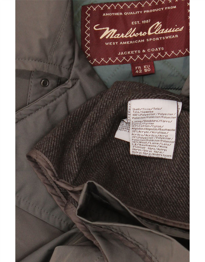 Marlboro Classics Gabardina para mujer EU 50 Grande Gris Poliéster