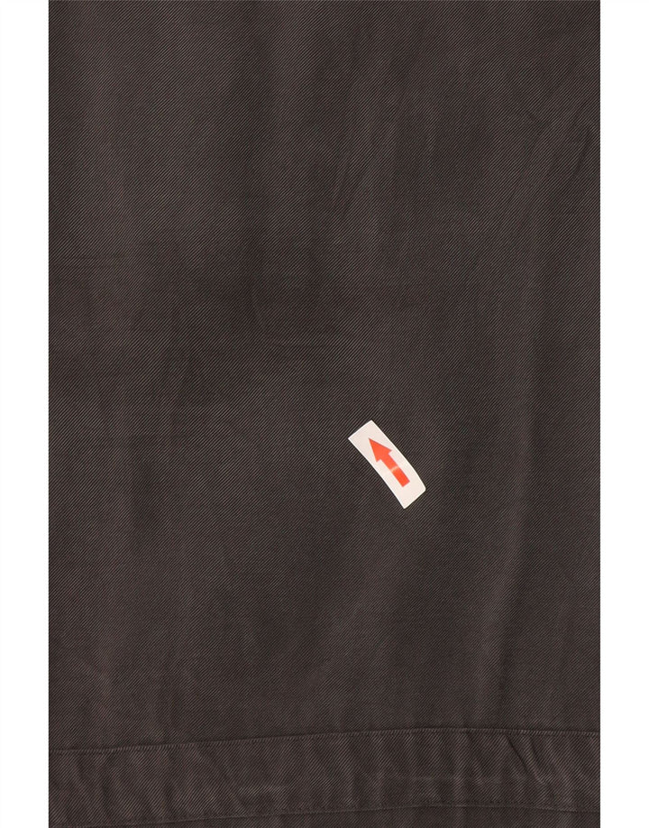 Zara Vestido Camisero Mujer UK 44 Viscosa Gris Medio