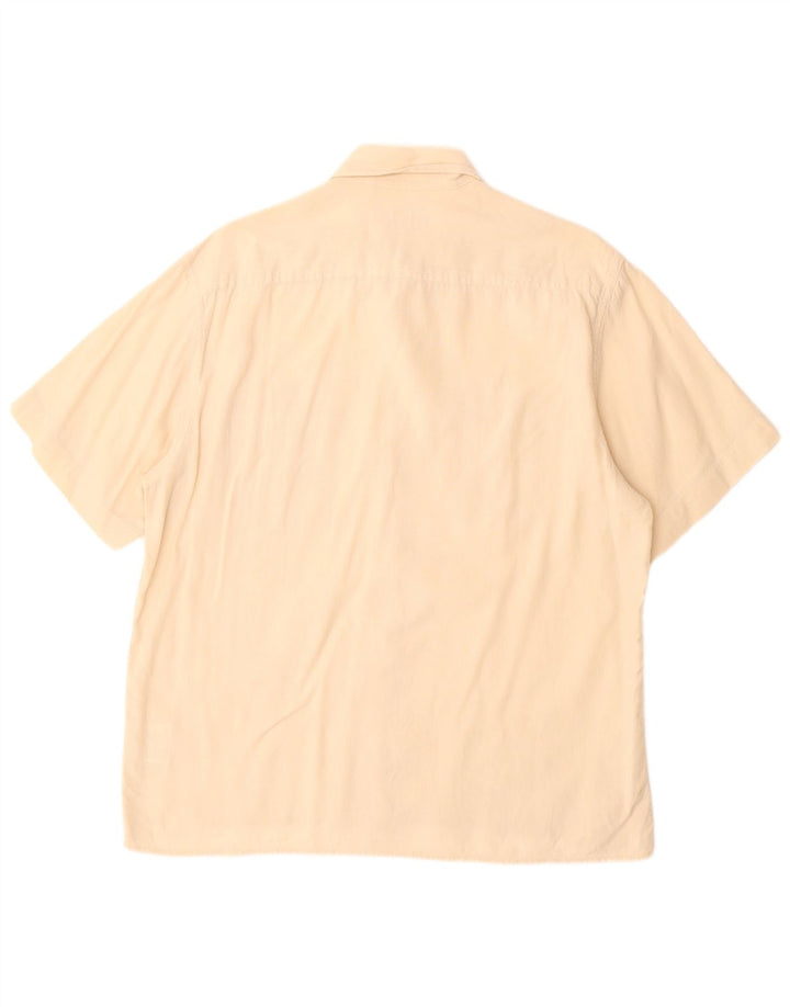 Camisa Wrangler Hombre Manga Corta Lino Beige Medio