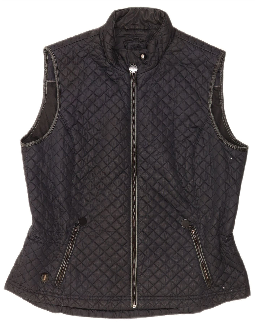 Massimo Dutti Chaleco Acolchado Mujer ES 40 XL Poliéster Negro