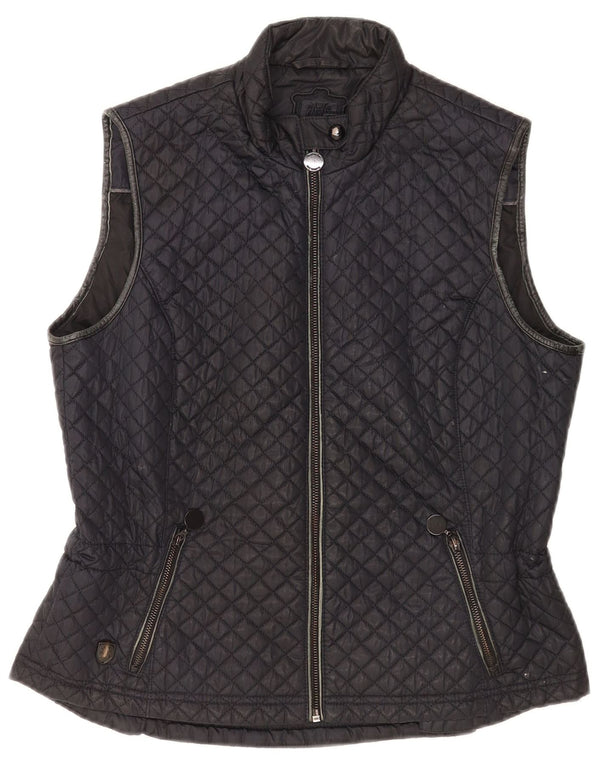 Massimo Dutti Chaleco Acolchado Mujer ES 40 XL Poliéster Negro