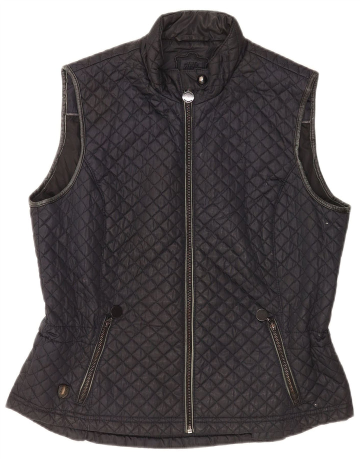 Massimo Dutti Chaleco Acolchado Mujer ES 40 XL Poliéster Negro
