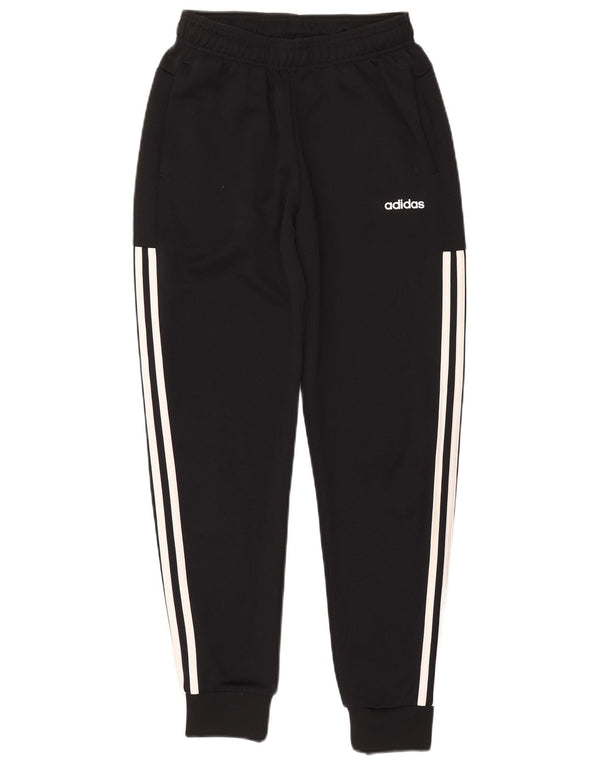 Adidas Boys Tracksuit Trousers Joggers 13-14 Years Black Polyester