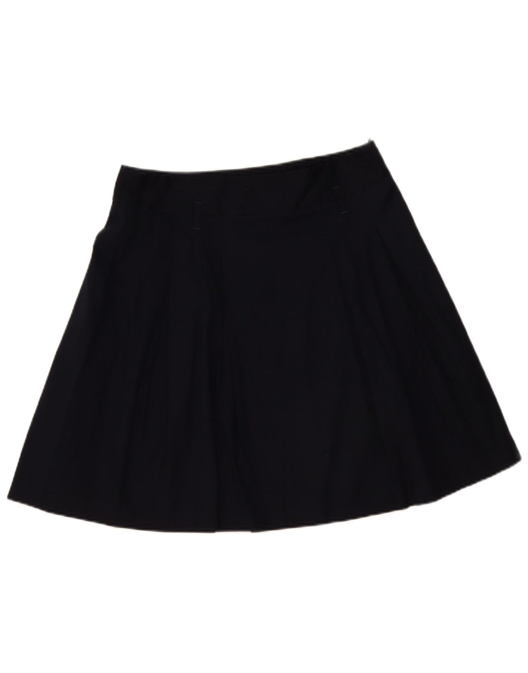 Zara Mujer Falda Acampanada Grande W32 Algodón Azul Marino