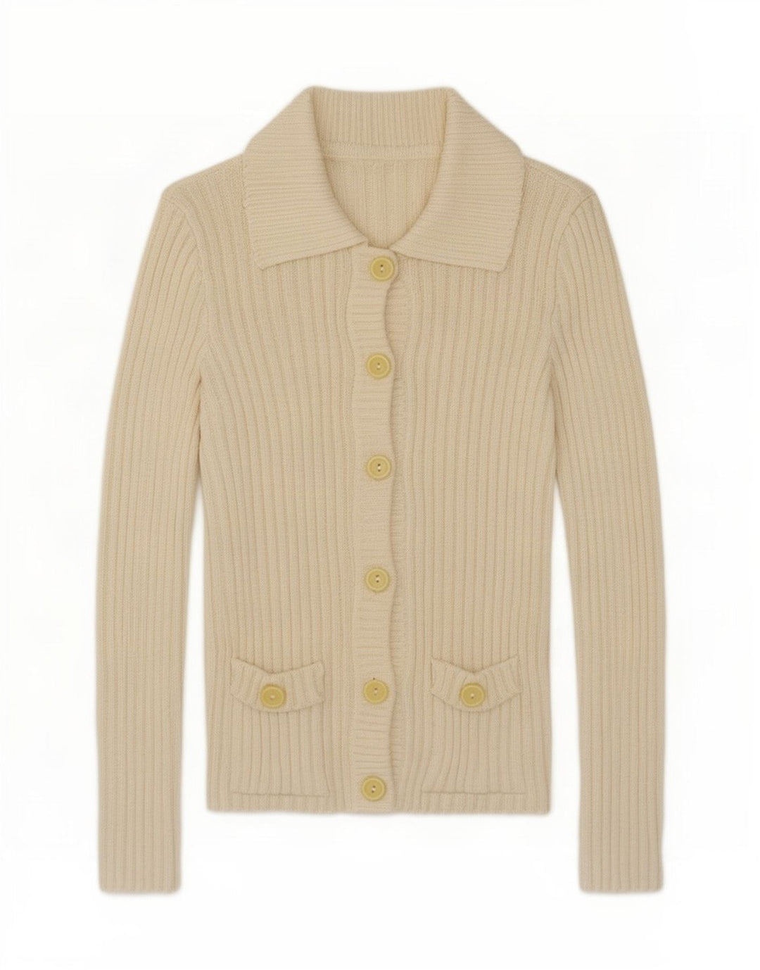 Vintage mujer Cardigan suéter medio de blanco