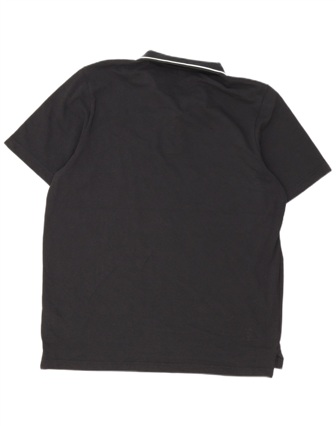 Polo Adidas Hombre Grande Algodón Negro