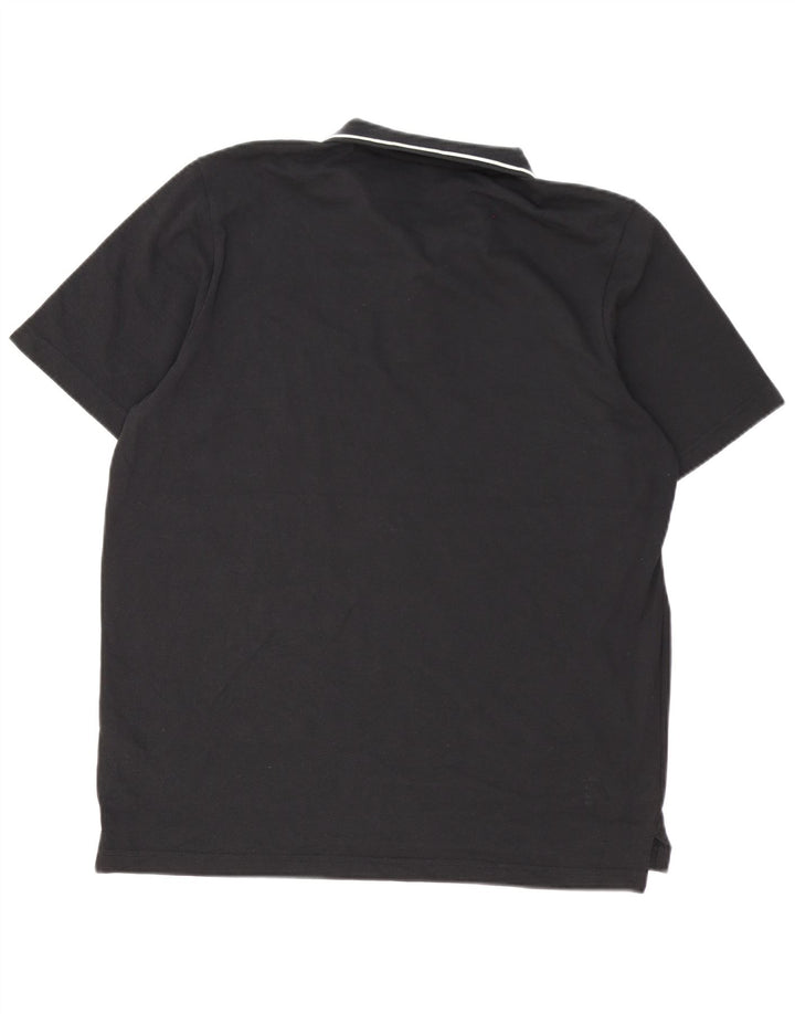 Polo Adidas Hombre Grande Algodón Negro