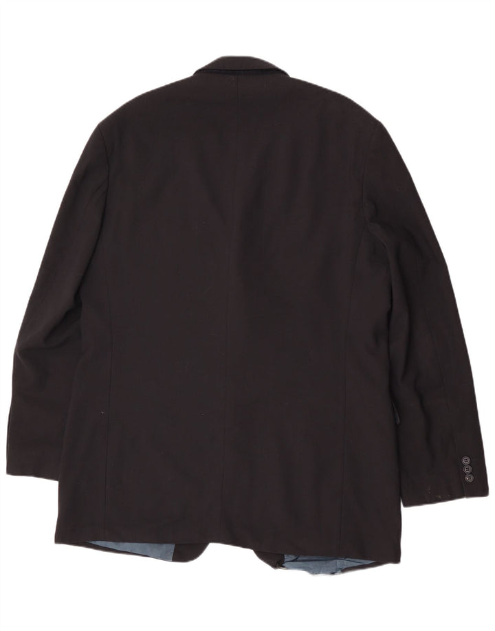Marks & Spencer Chaqueta tipo blazer de 3 botones para hombre UK 44 XL Poliéster azul marino