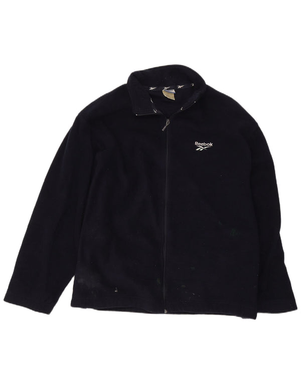 Reebok Chaqueta polar para hombre UK 40 Large Poliéster azul marino
