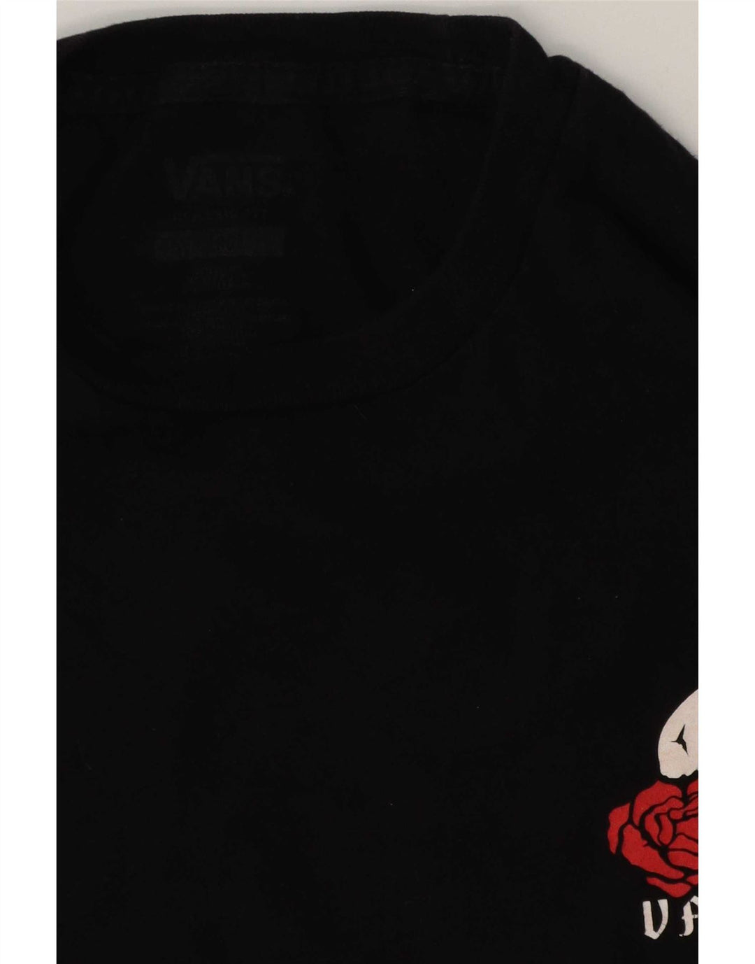 Vans - Camiseta gráfica para hombre, talla grande, algodón negro