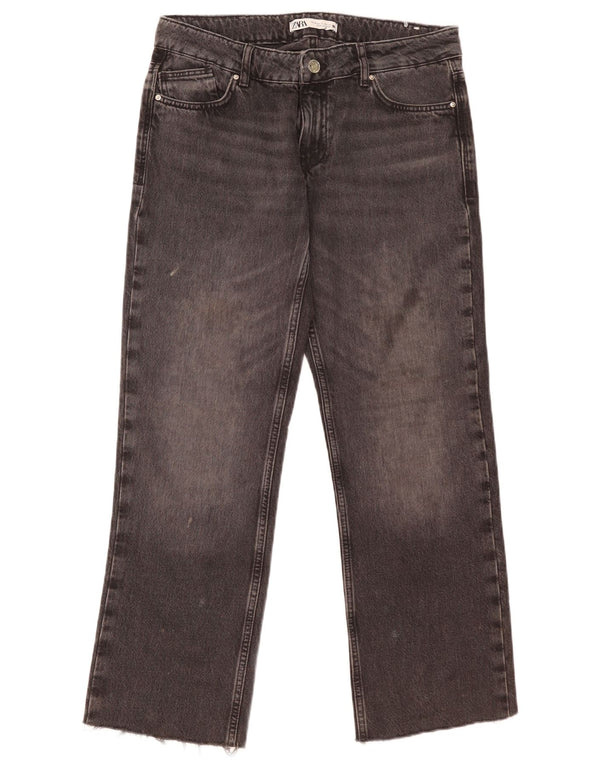 Zara Vaqueros Rectos Mujer EU 36 XS W26 L29 Negro