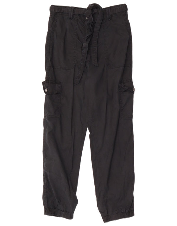 Marks & Spencer Pantalones tipo joggers cargo para mujer UK 10 Small W28 L27 Negro